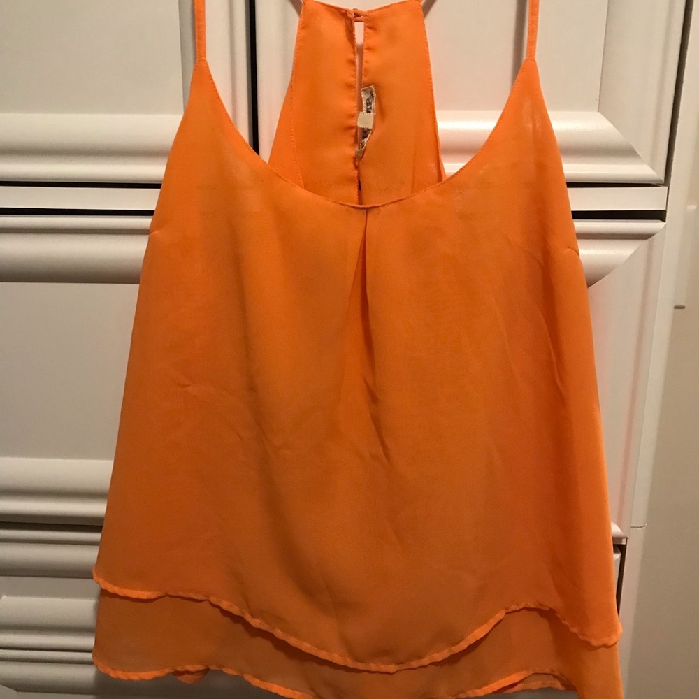 Orange tank top